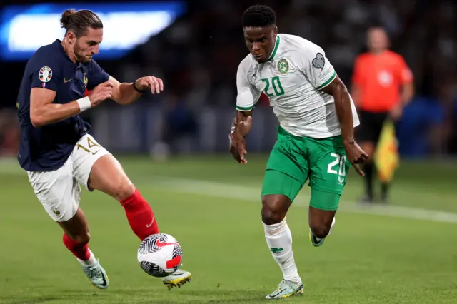 Adrien Rabiot and Chiedozie Ogbene