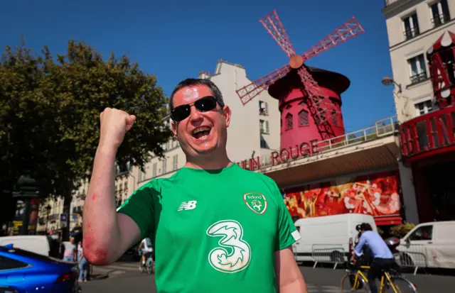 Republic of Ireland fan in Paris