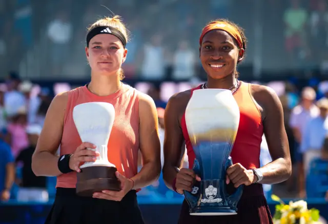 Muchova and Gauff in Cincinnati