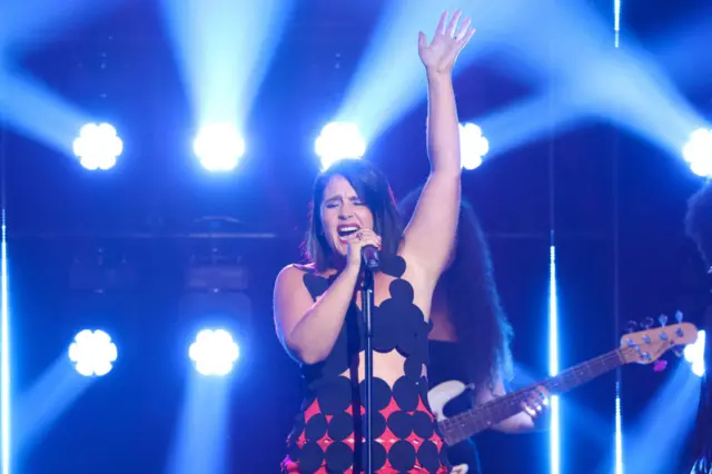 Jessie Ware performs onstage during The Mercury Prize 2023 awards show at Eventim Apollo on September 07