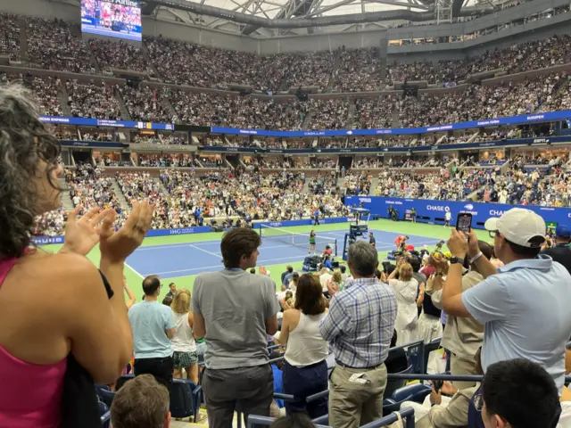 Fans inside Ashe
