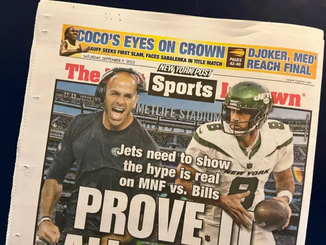 The back page of the New York Post