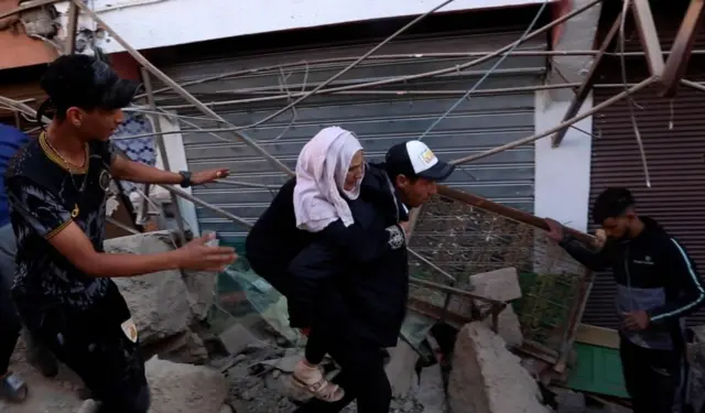 Search and Rescue team operations continues at Moulay Brahim region after a 7 magnitude earthquake in Marrakesh, Morocco on September 9, 2023.