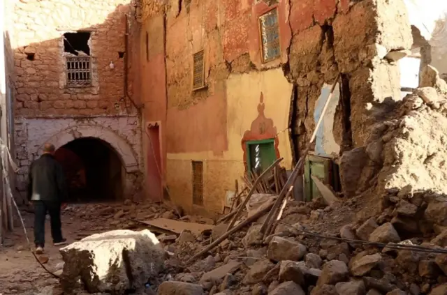 rubble in Morocco
