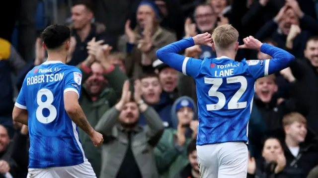 Portsmouth celebrate scoring