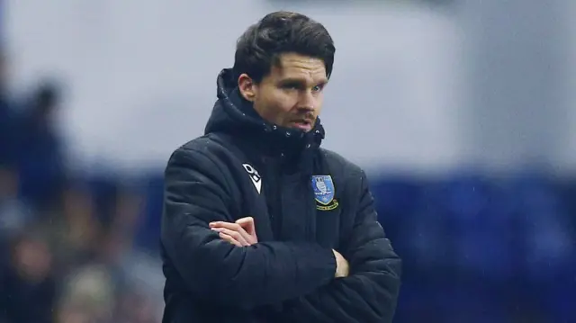 Sheffield Wednesday boss Danny Rohl on the touchline