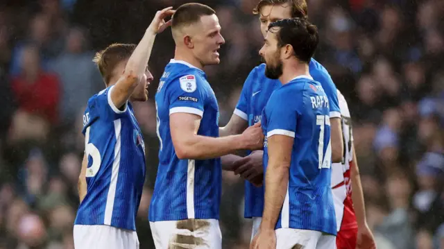Portsmouth celebrate scoring