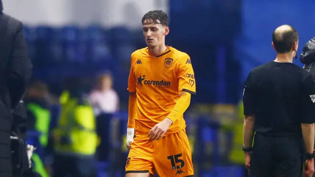 Tyler Morton walks off the pitch