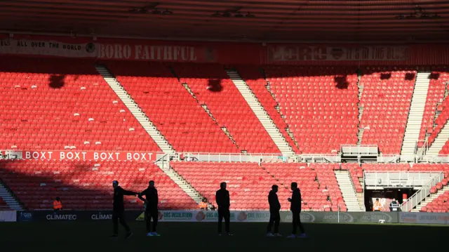 Coventry players at the Riverside
