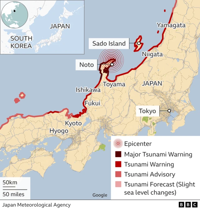 Map of Japan