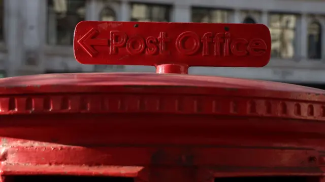 The top of a post box