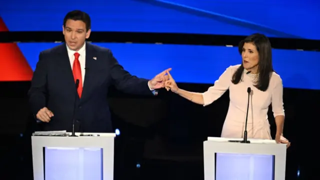 Ron DeSantis and Nikki Haley