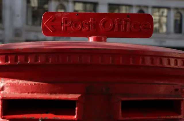 Red post box