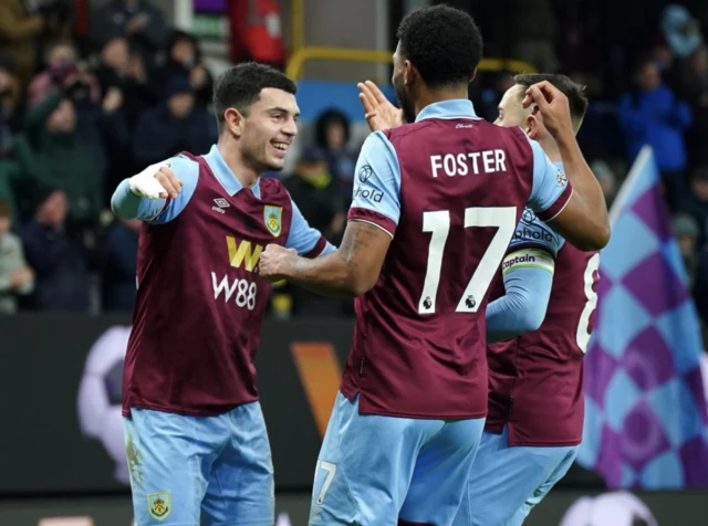 Zeki Amdouni celebrates scoring their side's first goal of the game