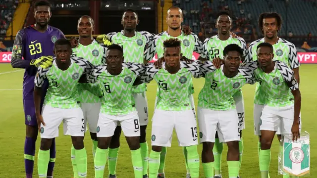 A photo of the Nigeria 2019 Afcon team