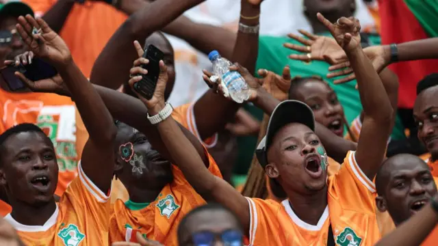 Ivory Coast fans at Afcon 2023