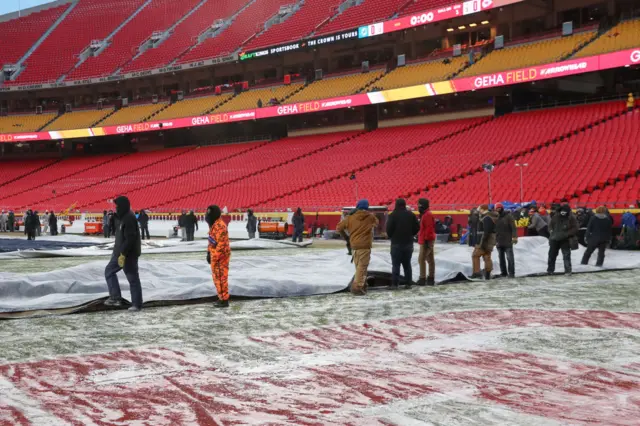 The field at Arrowhead Stadium