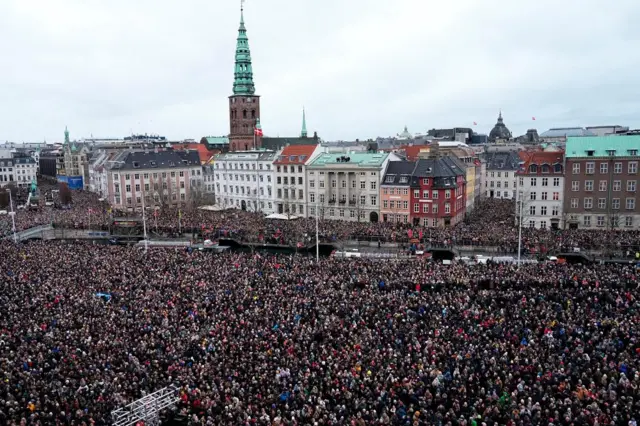 Crowd scene in Denmark