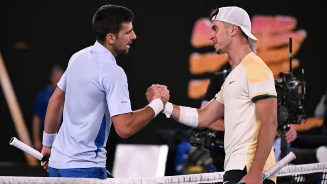 Novak Djokovic and Dino Prizmic