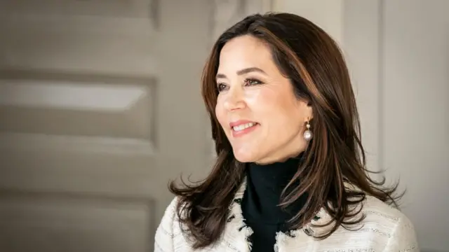 Denmark's Crown Princess Mary smiles