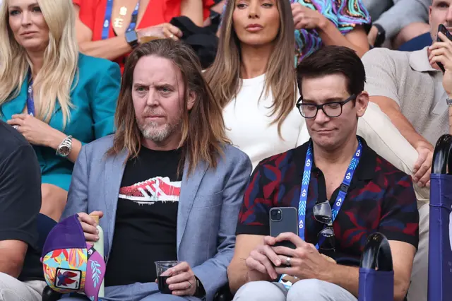 Comedian Tim Minchin in the crowd