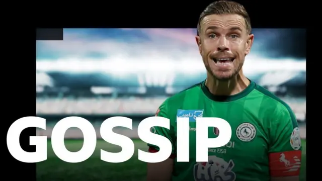 Jordan Henderson in the BBC Sport Gossip graphic