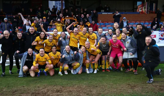 Wolverhampton Wanderers Women celebrate