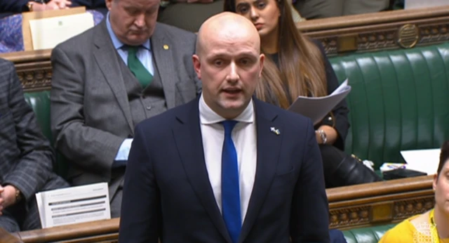 SNP leader Stephen Flynn speaking in Parliament