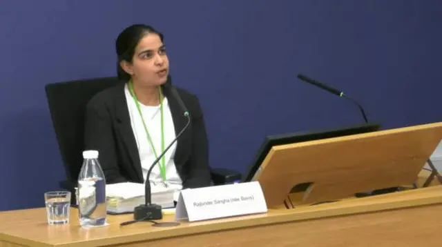 Rajbinder Sangha, a Fujitsu employee, gives evidence to the Post Office IT inquiry