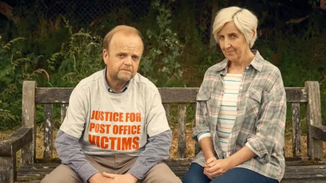 Toby Jones appeared as Alan Bates and Julie Hesmondhalgh as Suzanne in the recent ITV drama