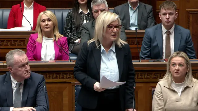 Michelle O'Neill in the chamber