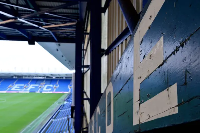 General view of Goodison Park.