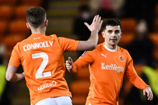 Albie Morgan scores for Blackpool