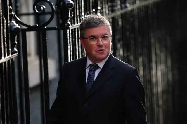 Robert Buckland MP outside Downing Street