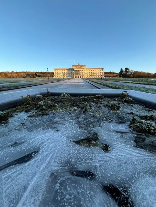 a frozen stormont