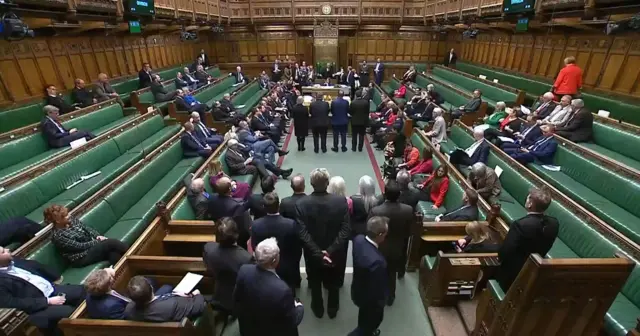 MPs voting on the Rwanda plan in the Commons