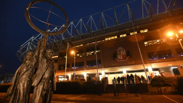 Outside the Stadium of Light