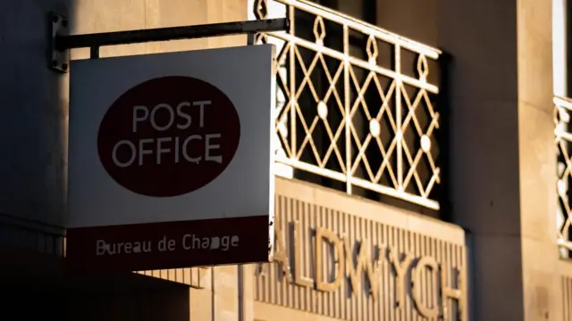 Stock image of a Post Office sign