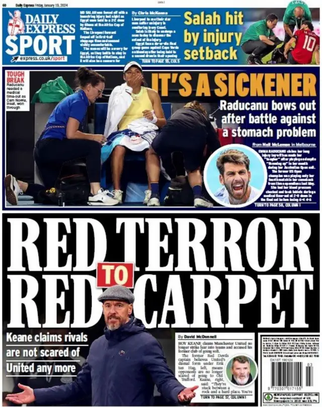 Daily Express back page