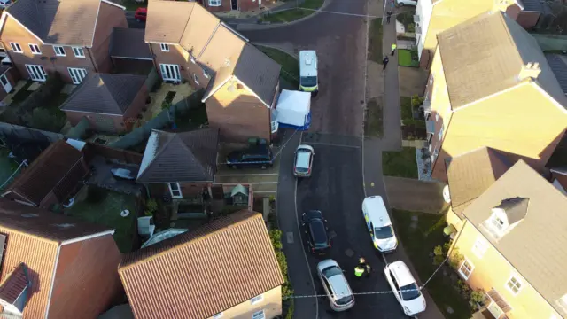 Aerial image of street