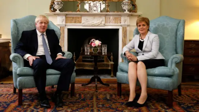 boris johnson and nicola sturgeon