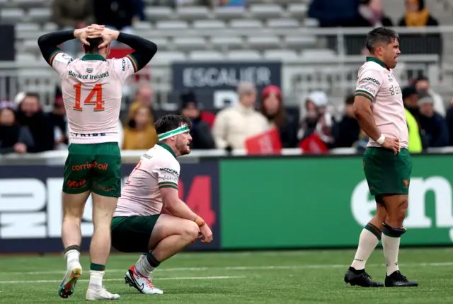 Dejection in Lyon for Connacht trio Andrew Smith, Tom Daly and Jarrad Butler