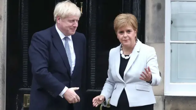 Boris Johnson and Nicola Sturgeon had a "friendly" relationship, according to the former prime minister