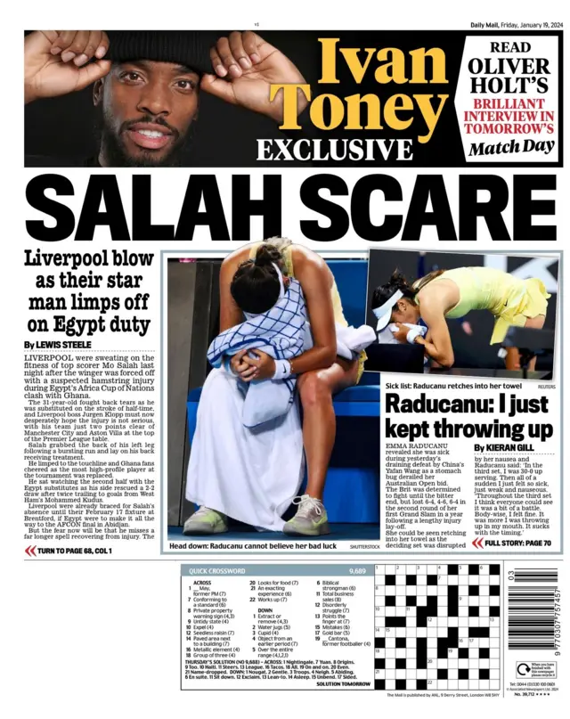 Daily Mail back page