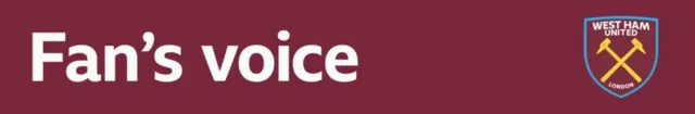 West Ham Fans' voice banner.
