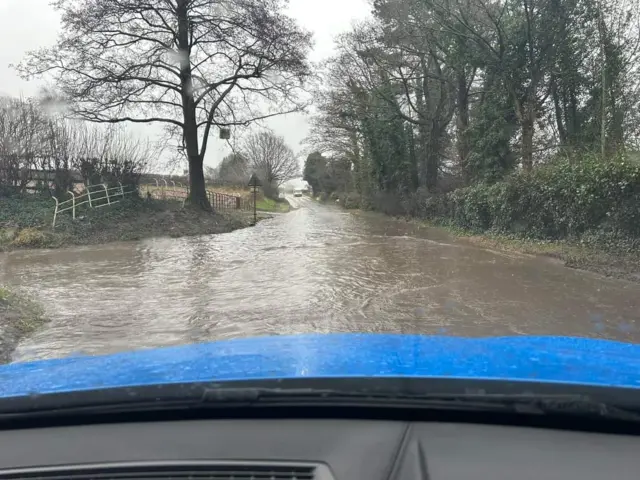 The A529 near Audlem