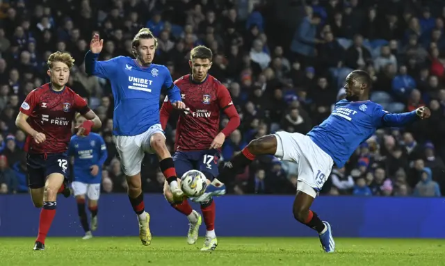 Abdallah Sima scores for Rangers against Kilmarnock