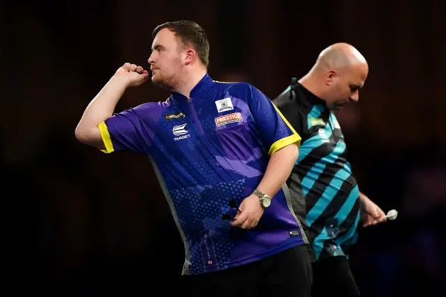 Luke Littler and Rob Cross