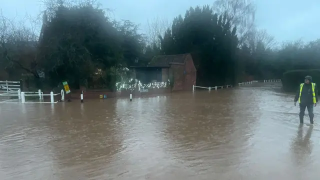 Burton Joyce flooded