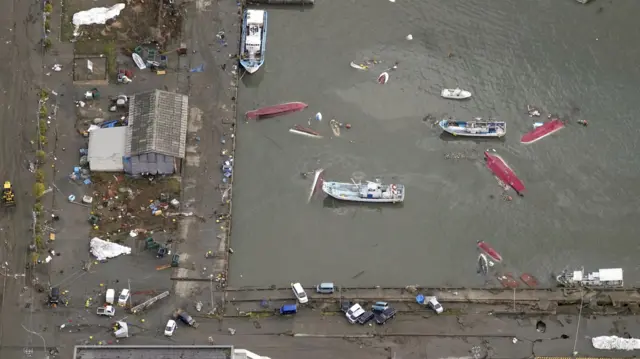 Earthquake damage in Suzu Japan